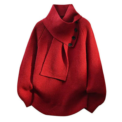 Arielle - Cozy Scarf-Neck Sweater