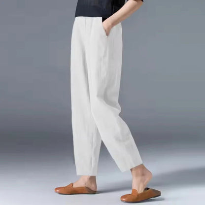 Lightweight Summer Trousers with Comfort-Stretch Waistband