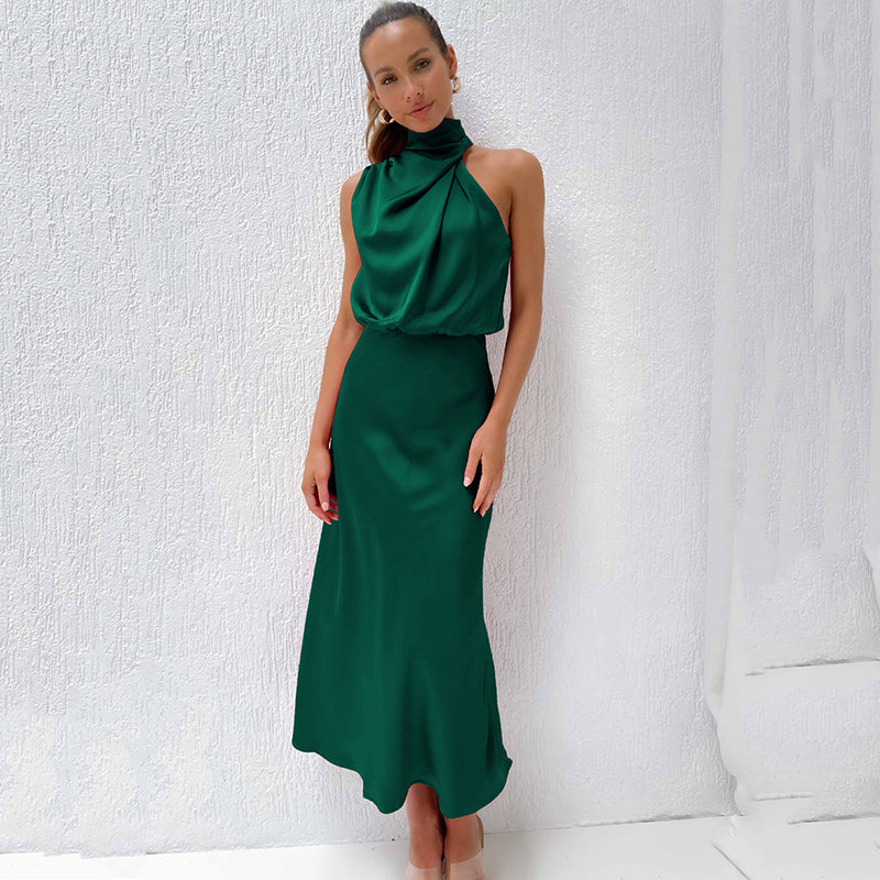 Mariana | Elegant Halter Evening Dress