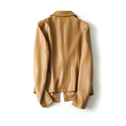 Leather Blazer Genuine Lambskin Tailored Jacket