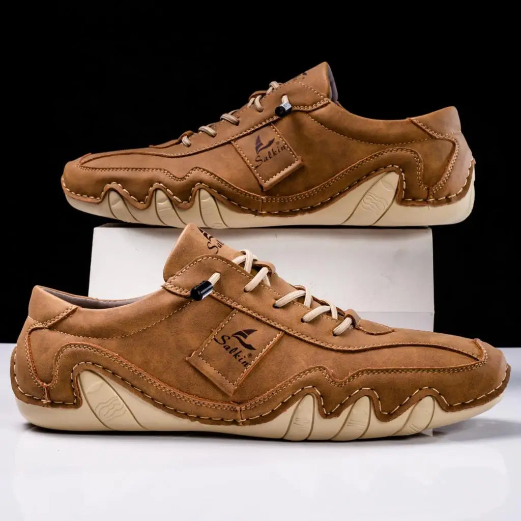 Men's Orthopedic Leather Shoes – Comfortable Arch Support
