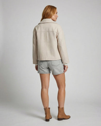 Damen Jacke mit Zweireihige & Elegant Locker | Fudus