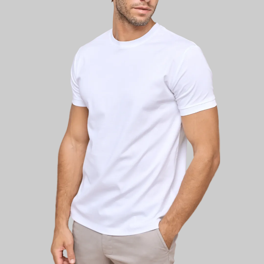 Men's Tight Crew-Neck T-Shirt | White