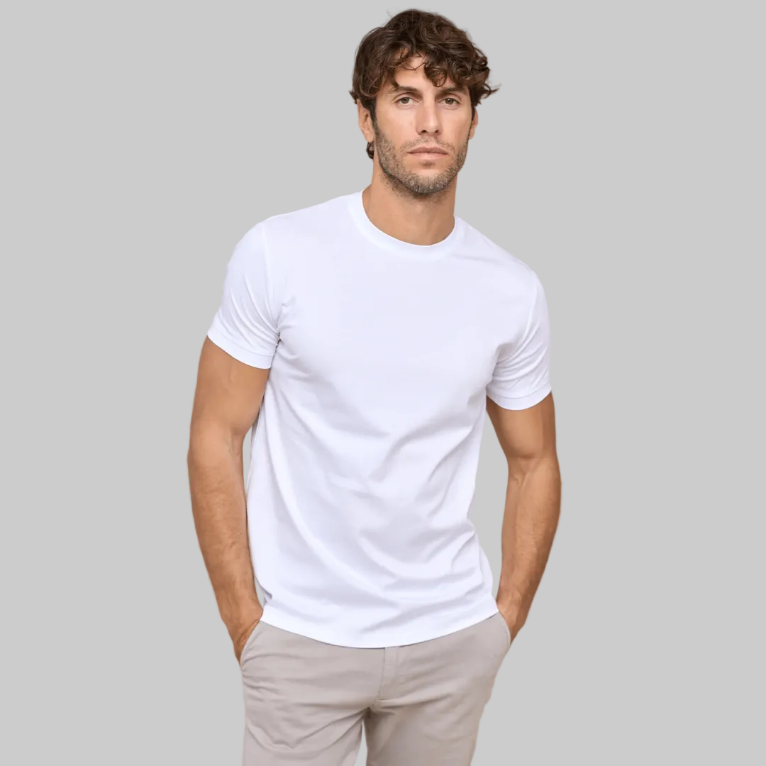 Men's Tight Crew-Neck T-Shirt | White