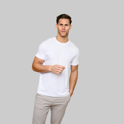 Men's Tight Crew-Neck T-Shirt | White