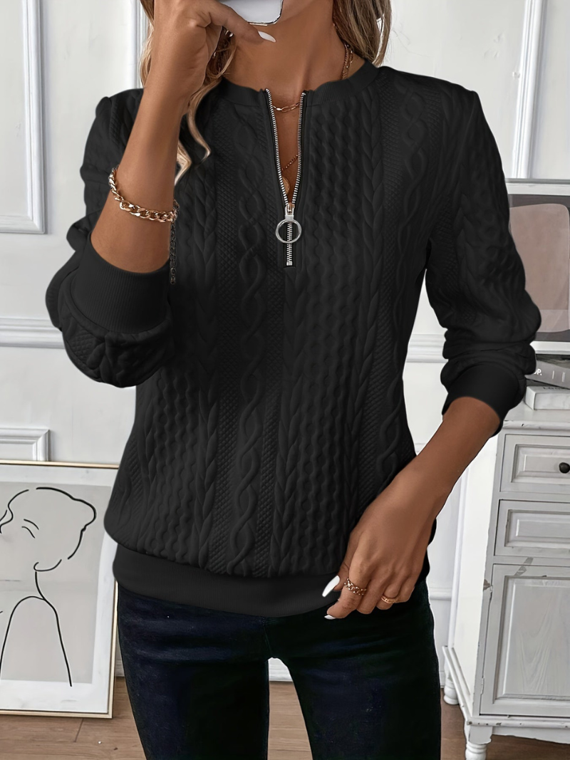 Women’s Cozy Zip Sweater | Long Sleeve