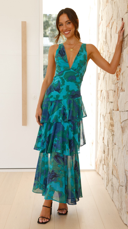 Women’s Summer Ruffle Dress | Maxi