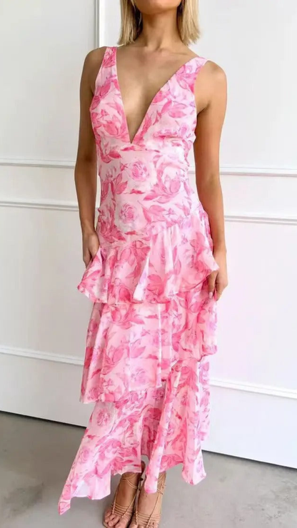 Women’s Summer Ruffle Dress | Maxi