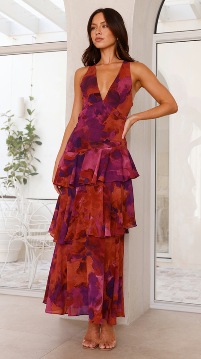 Women’s Summer Ruffle Dress | Maxi