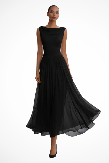 Women’s Draped Pleated Dress | Midi