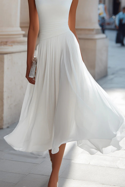 Women’s Draped Pleated Dress | Midi