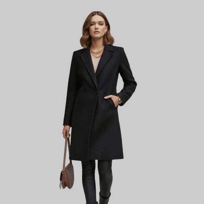 Women’s Elegant Long Overcoat | Winter