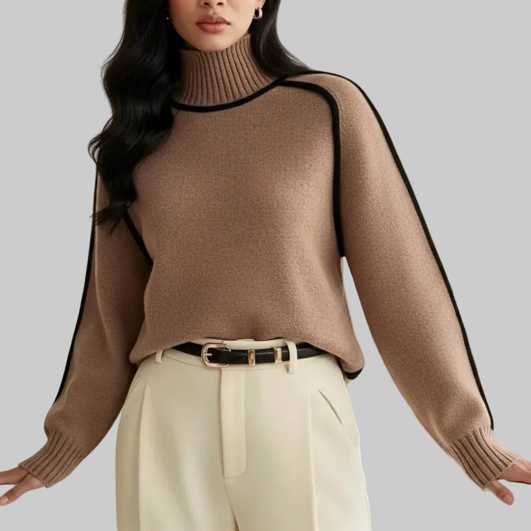 Women’s Turtleneck Knit Sweater | Long Sleeve