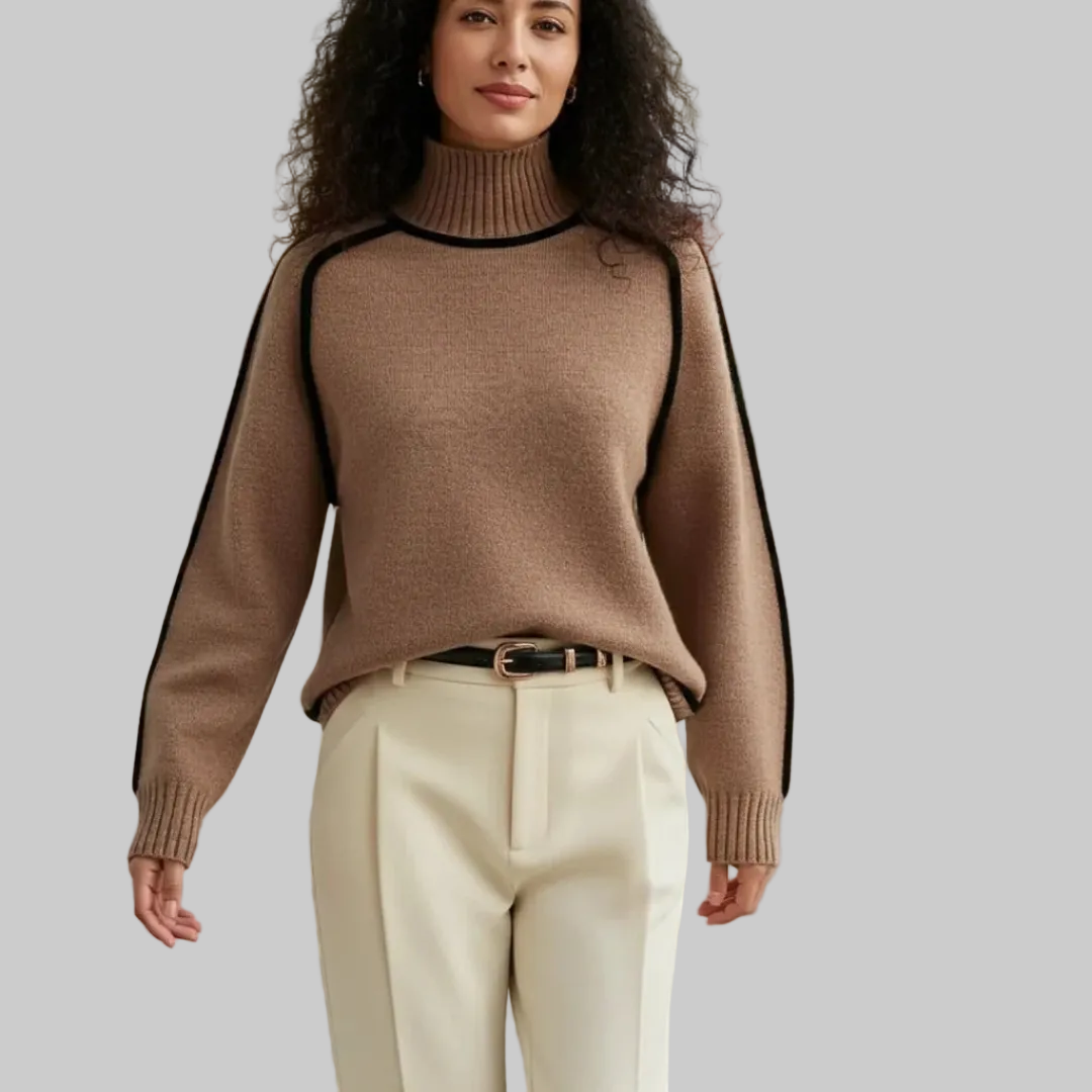 Women’s Turtleneck Knit Sweater | Long Sleeve