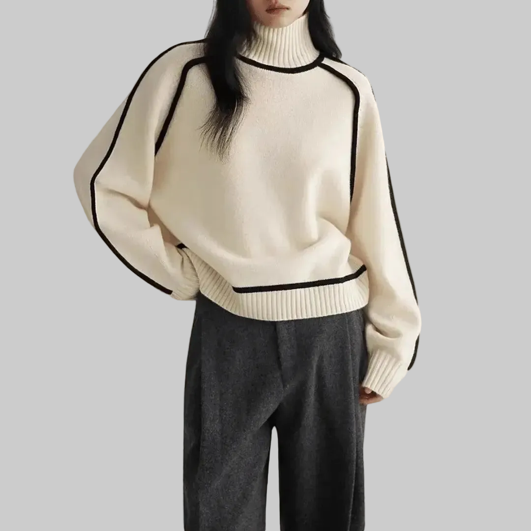 Women’s Turtleneck Knit Sweater | Long Sleeve