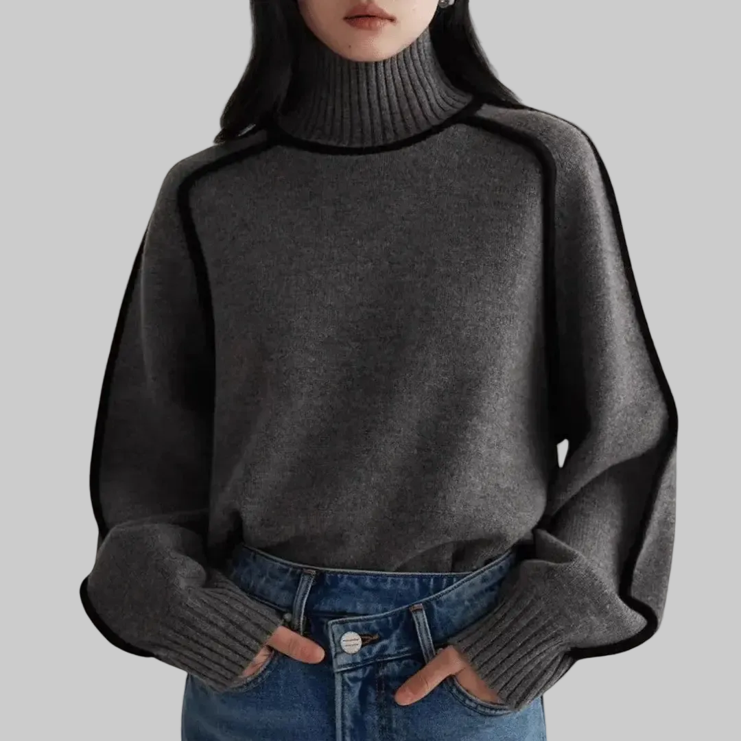 Women’s Turtleneck Knit Sweater | Long Sleeve