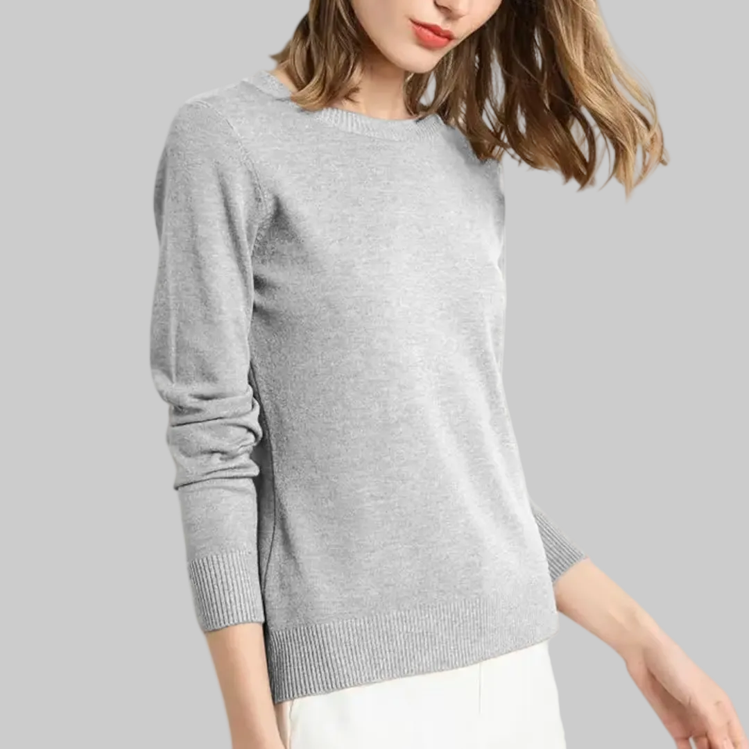 Women’s Elegant Winter Knit Sweater | O-Neck
