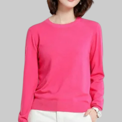 Women’s Elegant Winter Knit Sweater | O-Neck
