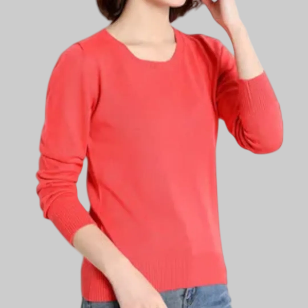 Women’s Elegant Winter Knit Sweater | O-Neck