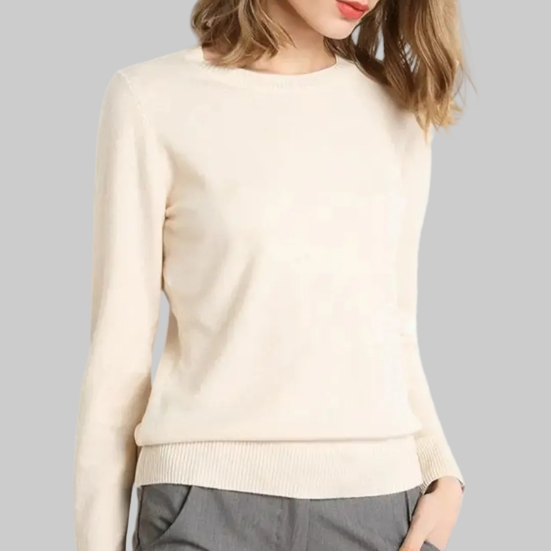 Women’s Elegant Winter Knit Sweater | O-Neck