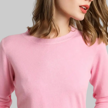 Women’s Elegant Winter Knit Sweater | O-Neck