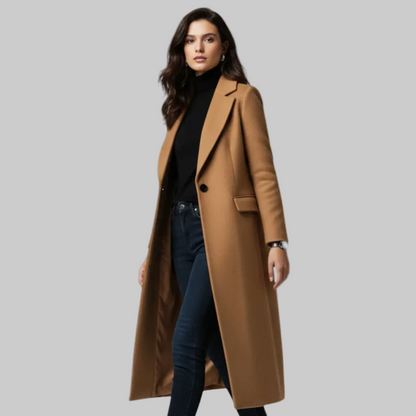 Women’s Elegant Long Overcoat | Winter