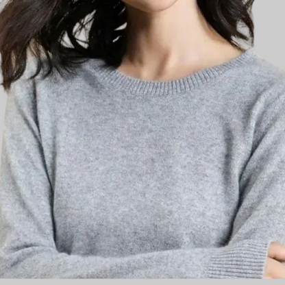 Women’s Elegant Winter Knit Sweater | O-Neck