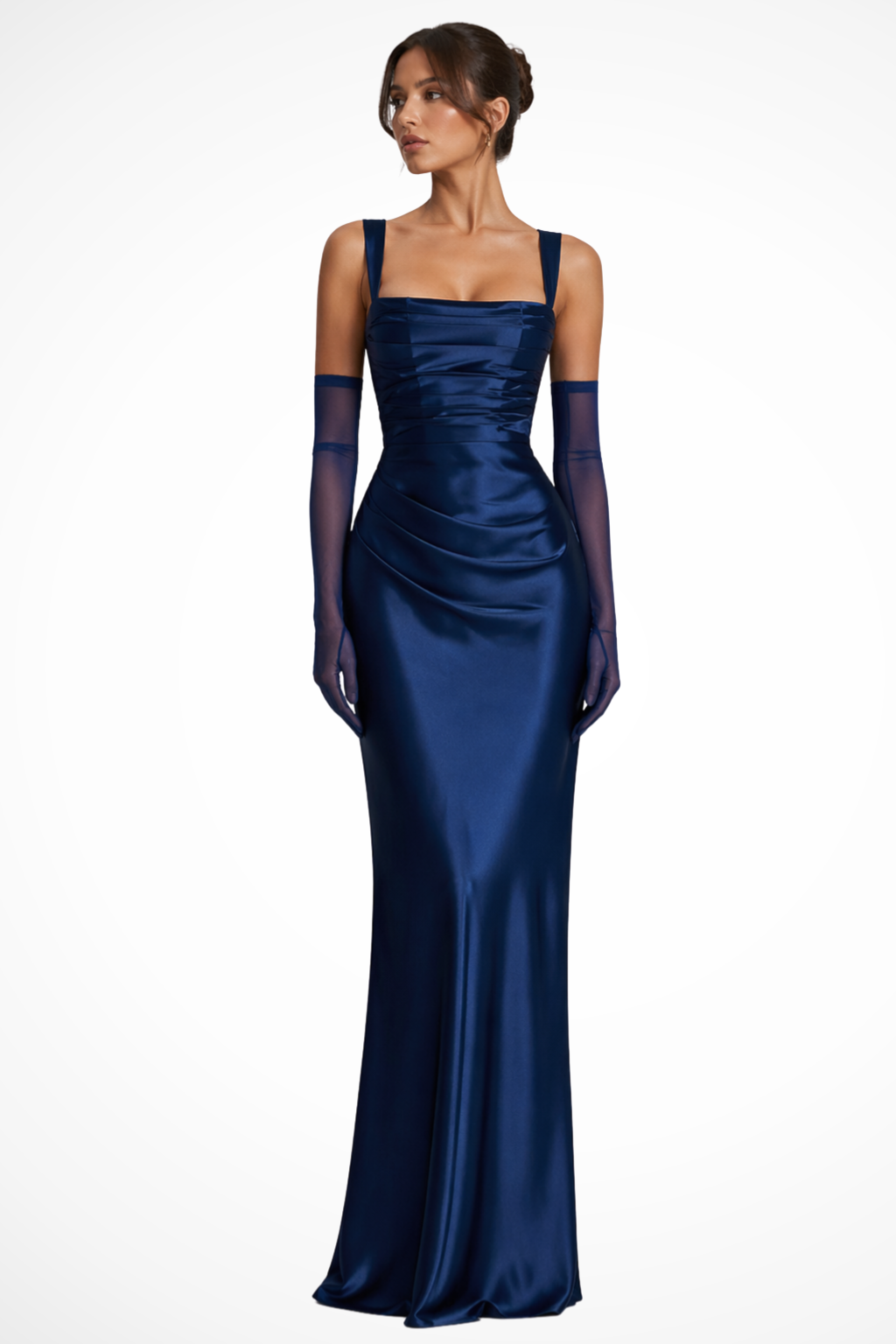 Women’s Square Neck Maxi Dress | Ruched