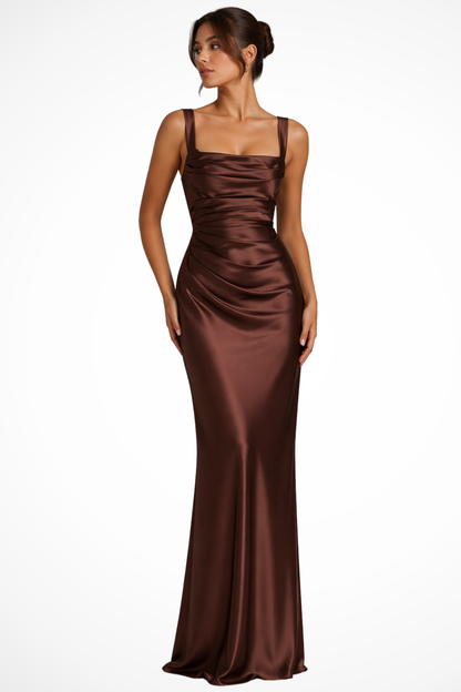 Women’s Square Neck Maxi Dress | Ruched