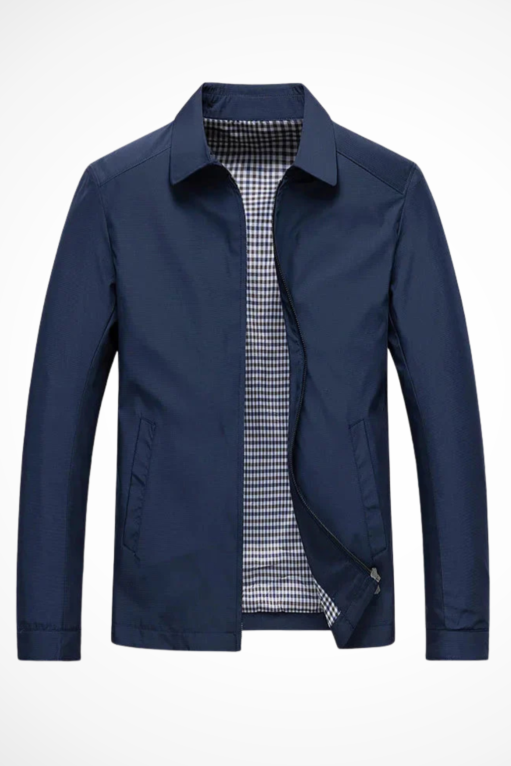 Men’s Vintage Zip Jacket | Checked Lining