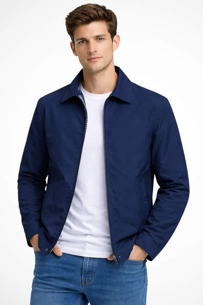 Men’s Vintage Zip Jacket | Checked Lining