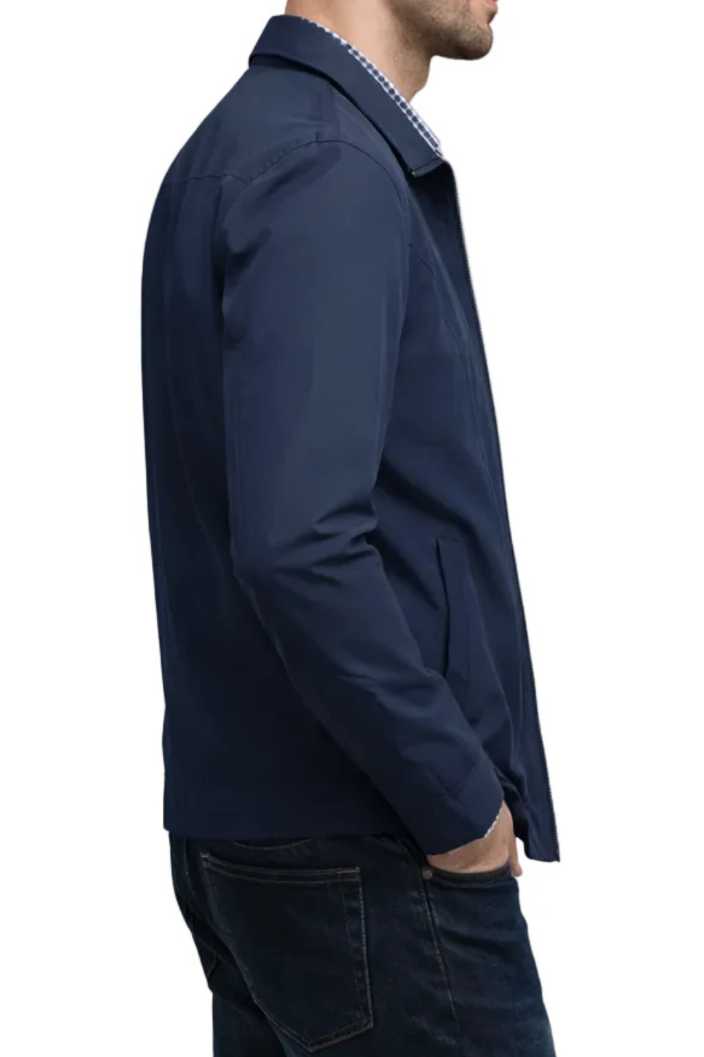 Men’s Vintage Zip Jacket | Checked Lining