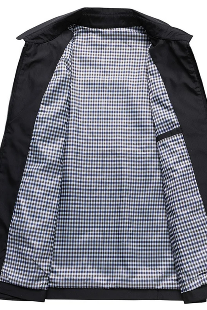 Men’s Vintage Zip Jacket | Checked Lining