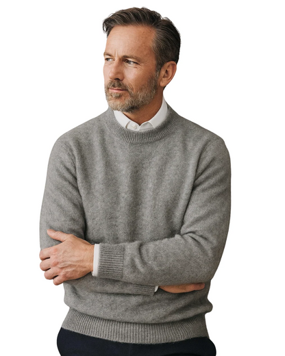 Elegant Cashmere Pullover – Crew or V-Neck