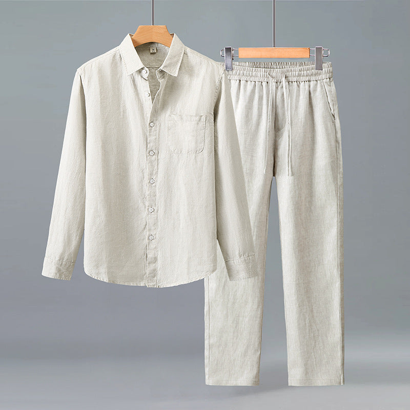 Set Men - Linen Breathable Summer Outfit