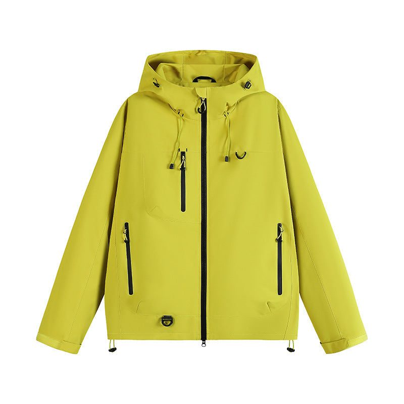 Raincoat Women - Hooded Raincoat with Full Zip Front