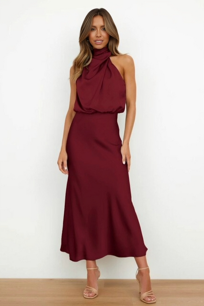 Mariana | Elegant Halter Evening Dress