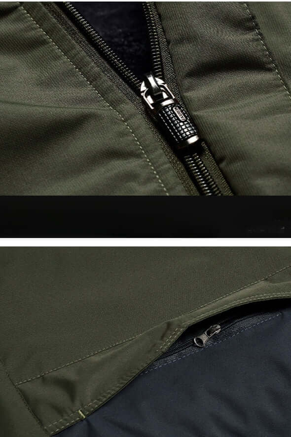 Men's Waterproof Fleece Winter Jacket