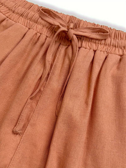 Cherry | Relaxed Drawstring Linen Pants