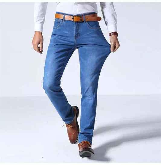 Men's Straight Leg Jeans - Durable Denim