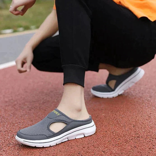 Herren Orthopädische Luftige Slipper Leicht Gepolstert Komfort