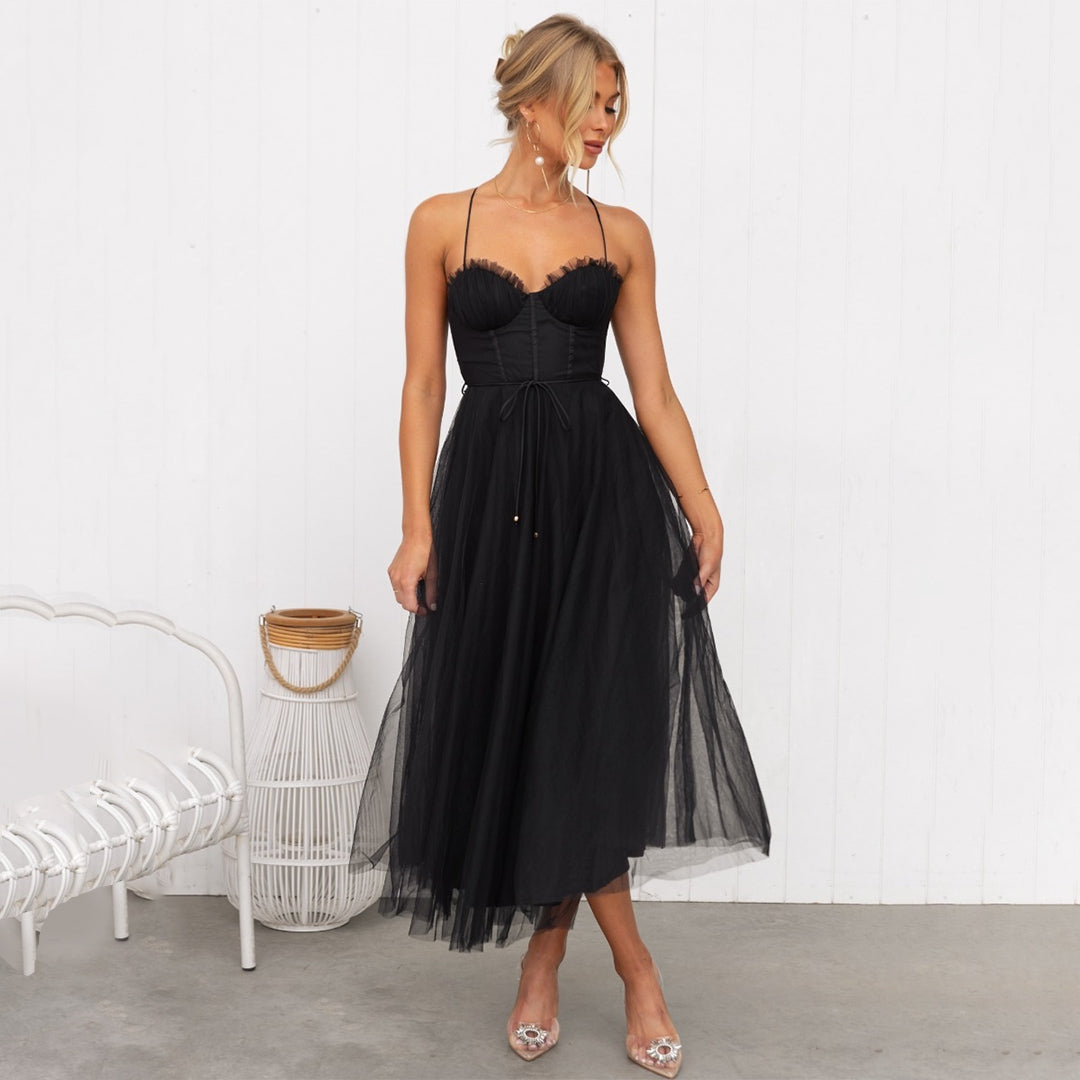 Alexa | Damen elegantes tailliertes Party-Midikleid