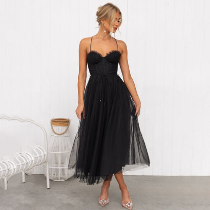 Alexa | Damen elegantes tailliertes Party-Midikleid
