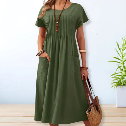 Relaxed Fit Day Dress with Side Pockets