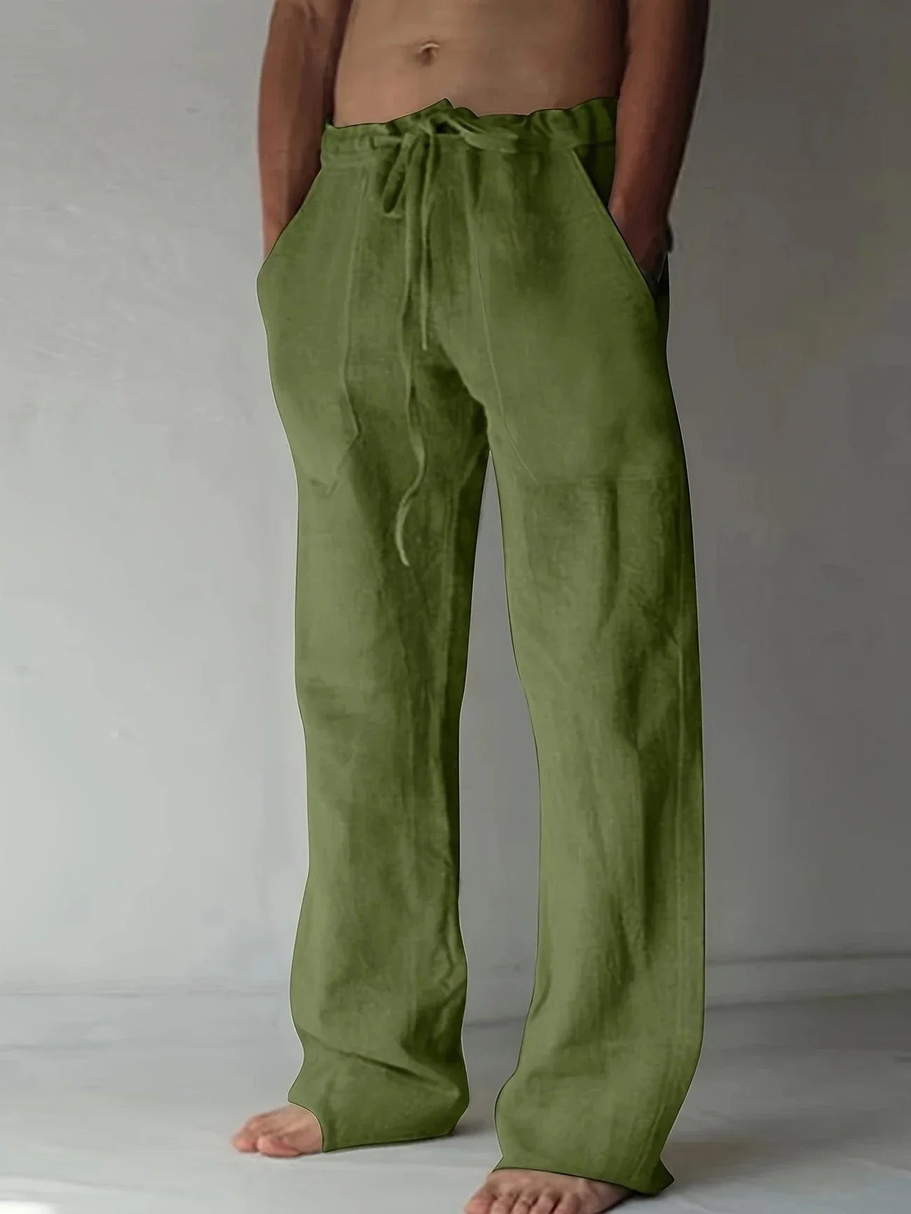 Arthur | Herren Lockere Leinen Baggy Hose