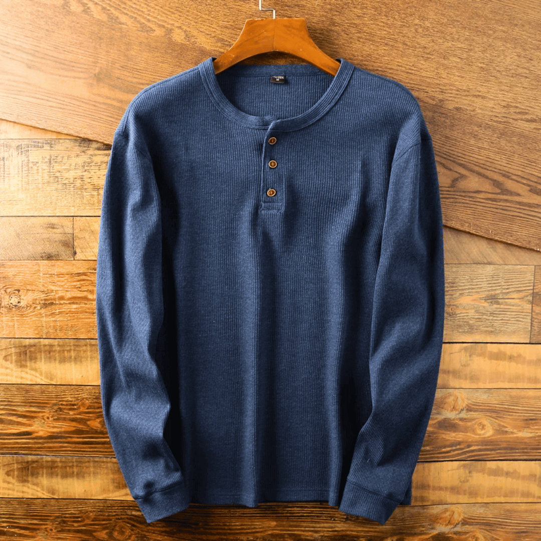 Men's Soft Henley Neck Shirt