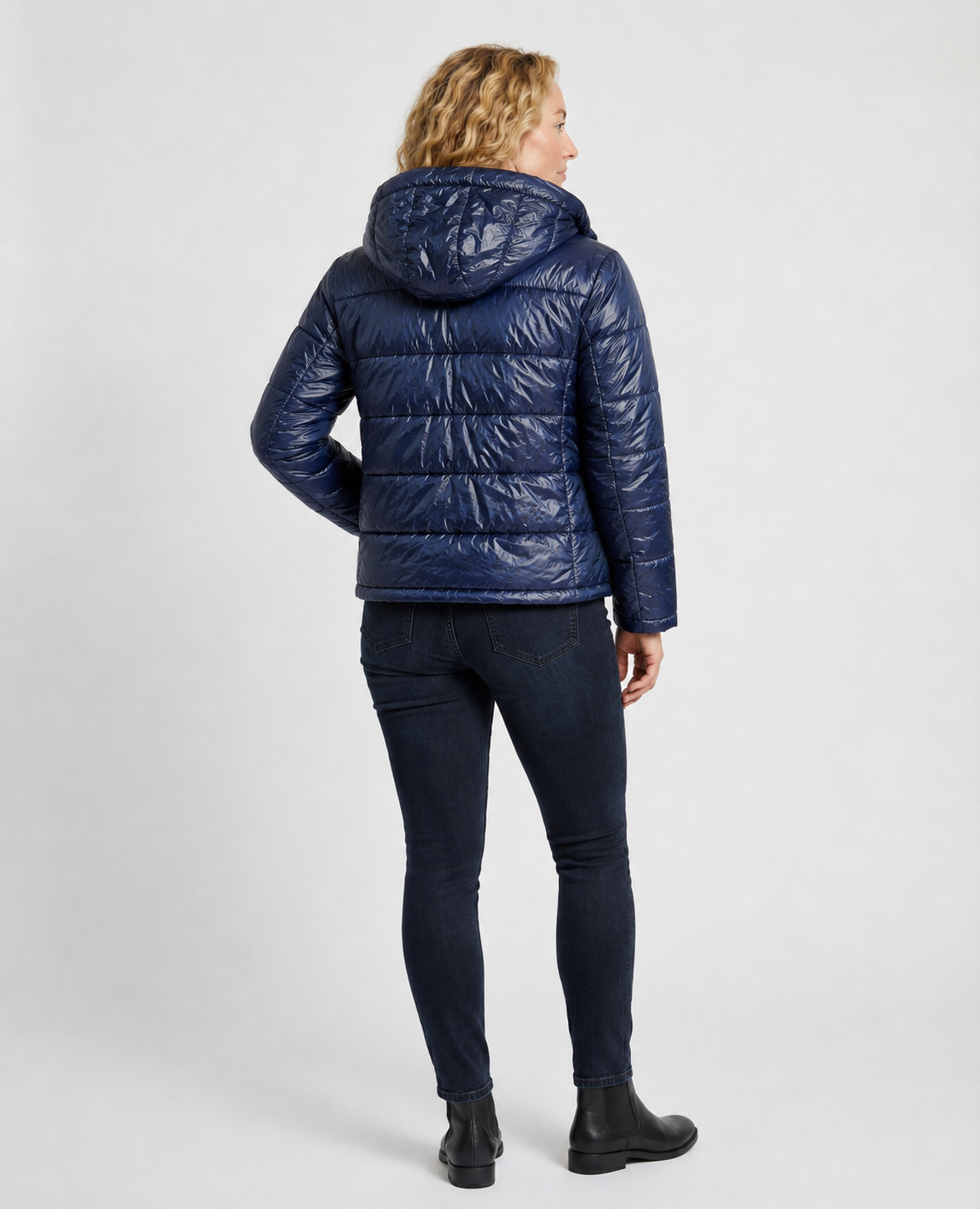 Damen Steppjacke mit Kapuze & Taschen | Fudus