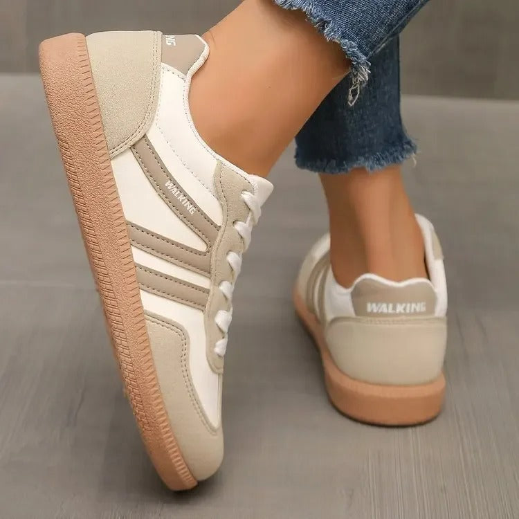 Barfußschuhe Damen mit Niedrigem Schnitt und Vorderer Schnürung
