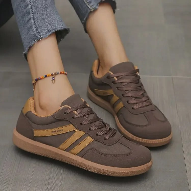 Barfußschuhe Damen mit Niedrigem Schnitt und Vorderer Schnürung