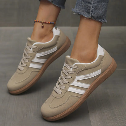 Barfußschuhe Damen mit Niedrigem Schnitt und Vorderer Schnürung